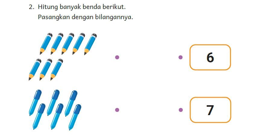 Kunci Jawaban Matematika Kelas Halaman Kurikulum Merdeka Pasangkan Benda Dengan Bilangannya