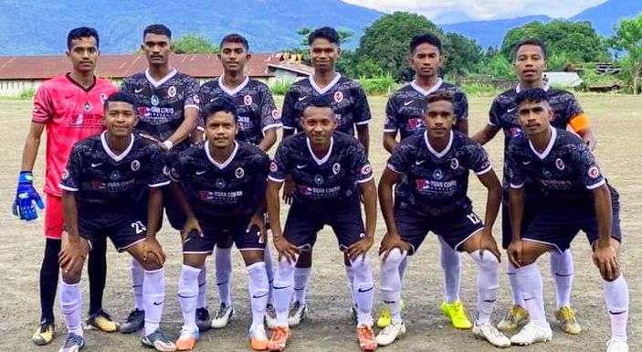 Tim sepak bola Agotogu FC di turnamen Divisi Utama Piala Bupati Flotim 2022.