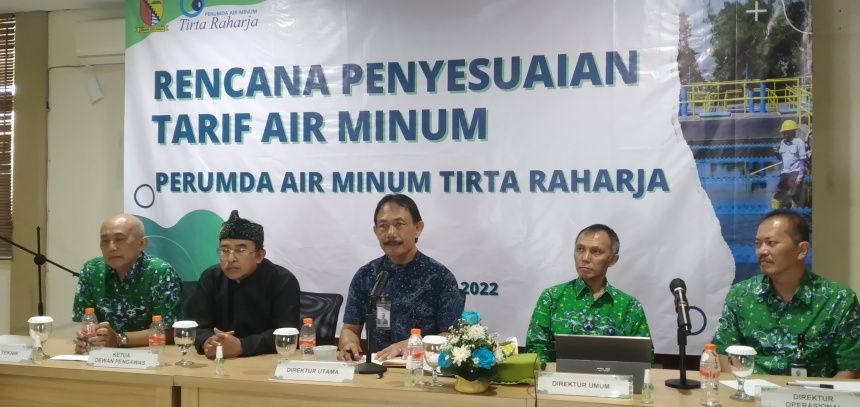 Perumda Air Minum Tirta Raharja Berencana Sesuaikan Tarif Air Minum Di