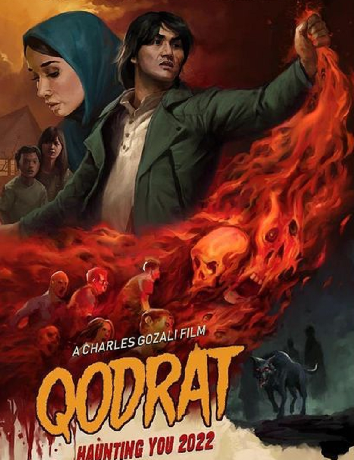 Poster Film Qodrat yang dibintangi Vino G Bastian dan Marsha Timothi. 