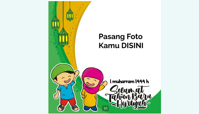 15 Twibbon untuk Tahun Baru Islam 1444 H 2022 Terbaru, Cocok Jadi Photo