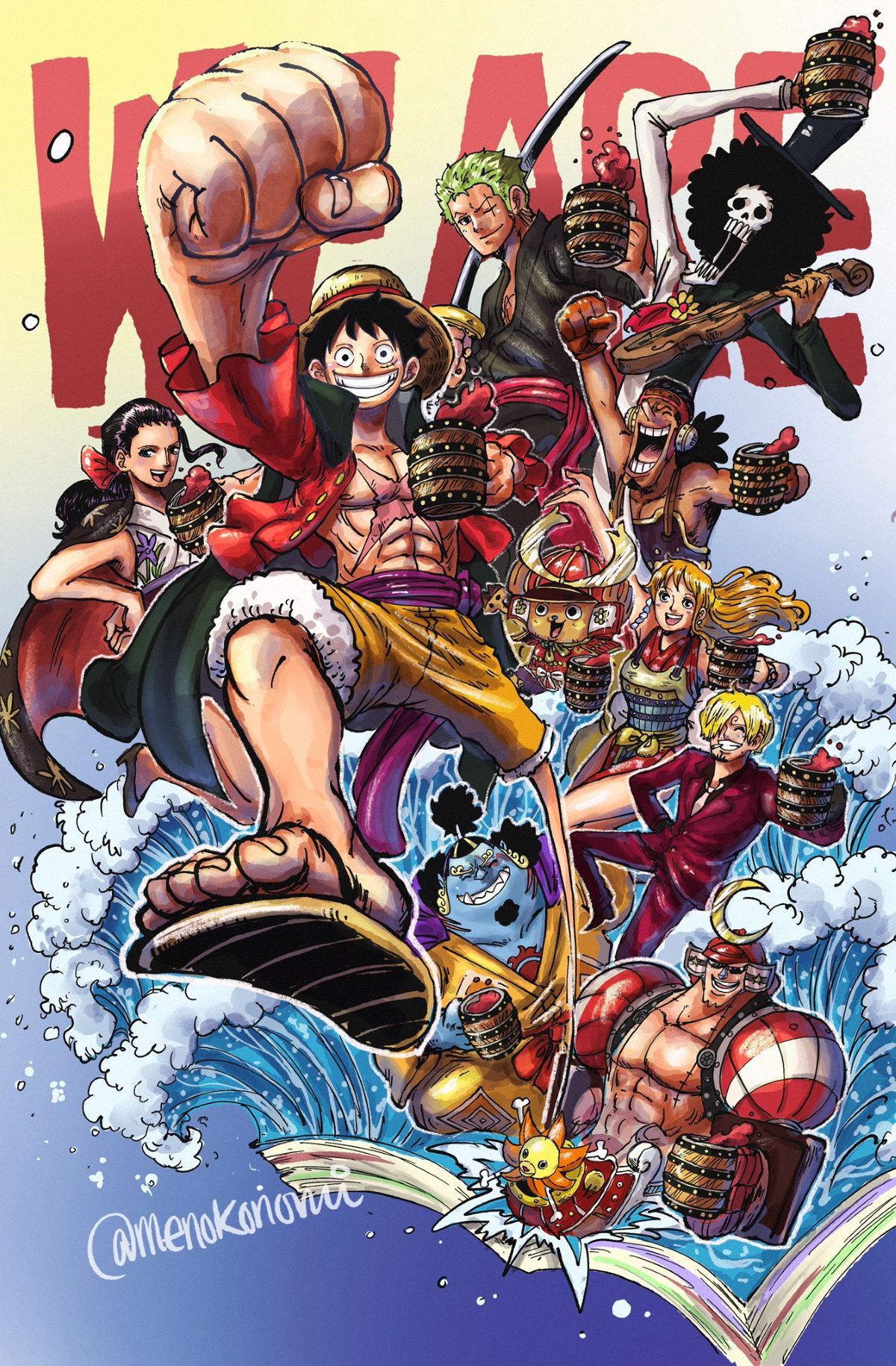 Poster film One Piece: Red yang akan tayang di Indonesia.