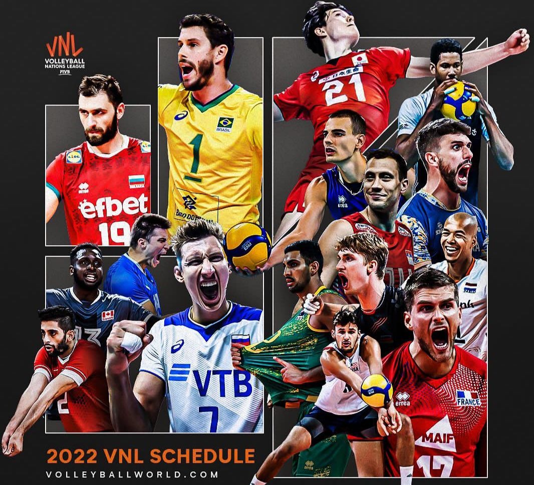 Jadwal Volleyball Nations League VNL 2022 Nomor Putra Semifinal 23 24