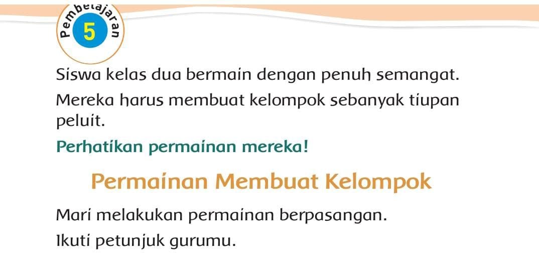 Ini Kunci Jawaban Tema 1 Kelas 2 Sd Subtema 3 Halaman 119 120 121 Permainan Membuat Kelompok 9825