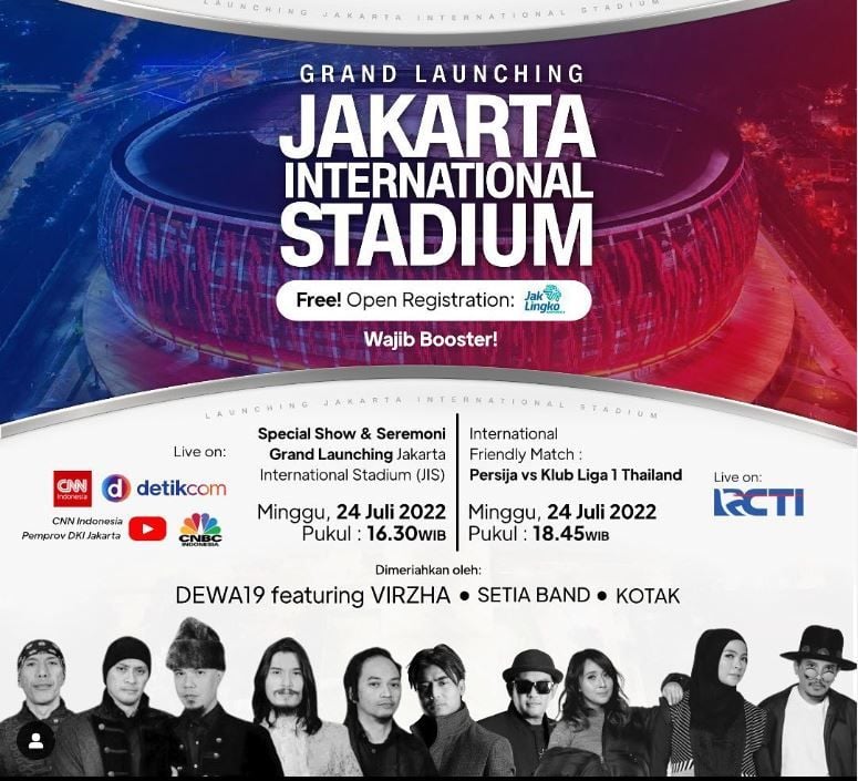 Jadwal Persija vs Chonburi Grand Launching JIS Hari Ini Jam Berapa