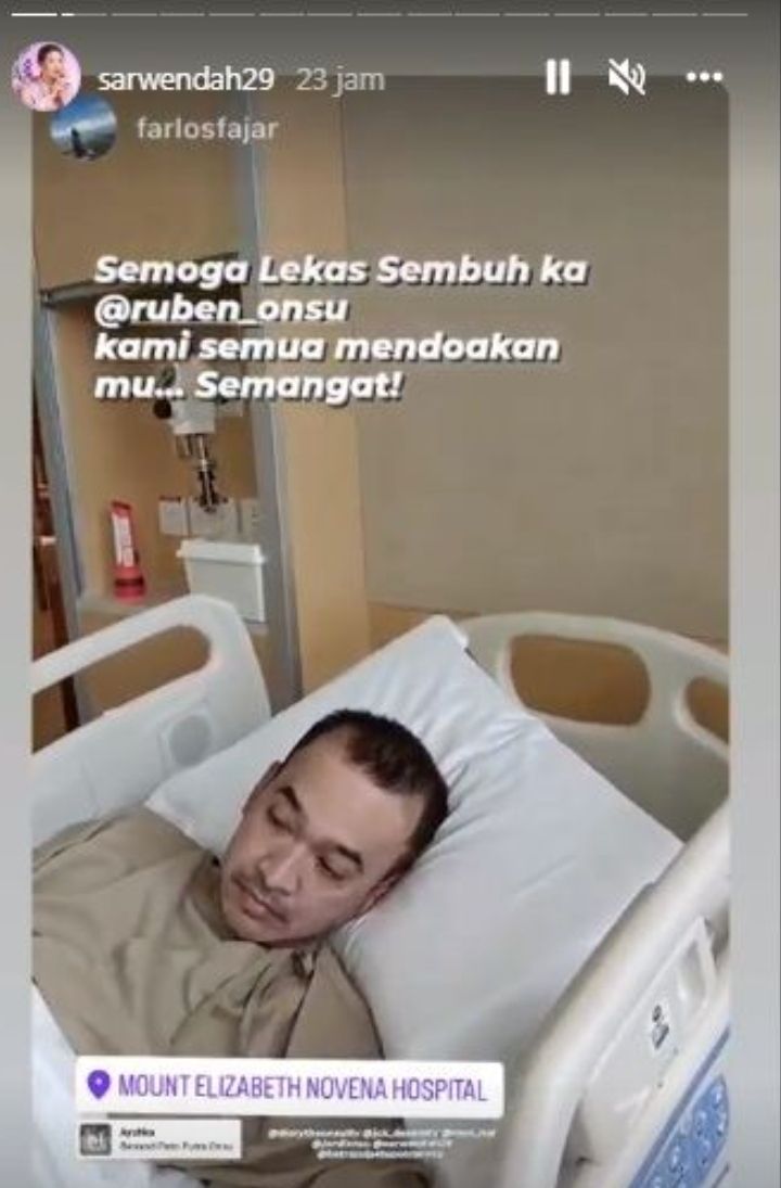 Sarwendah Bagikan Kondisi Terkini Ruben Onsu, Terbaring Lemah di Rumah Sakit Singapura