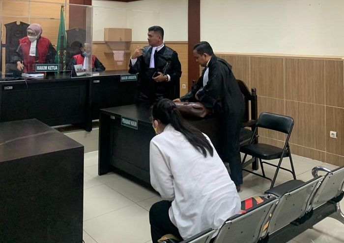 Suasana sidang putusan terhadap dokter Mery Anastasia di Pengadilan Negeri Tangerang, Senin, 25 Juli 2022./dok. IST