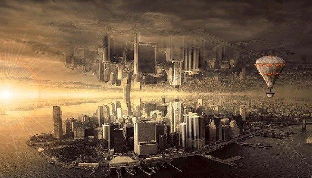 Ilustrasi Neom City, kota futuristik yang akan dibangun Arab Saudi.