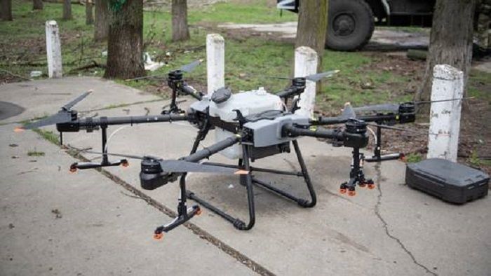 Ilustrasi pesawat tak berawak (drone) Ukraina dilumpuhkan Rusia