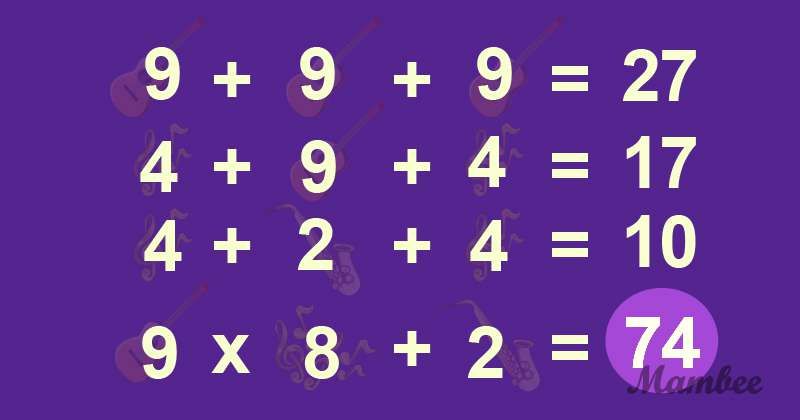 Jawaban tes IQ puzzle matematika/