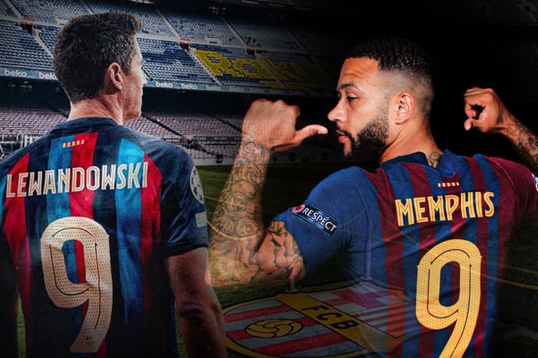 Lewandowski Resmi Pakai Nomor 9, Bagaimana Nasib Memphis Depay di Barcelona?
