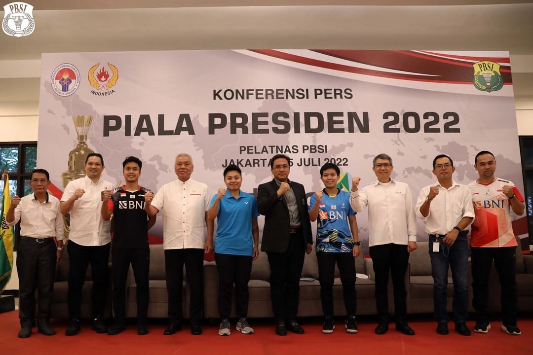 Berikut ini jadwal Piala Presiden Badminton 2022.