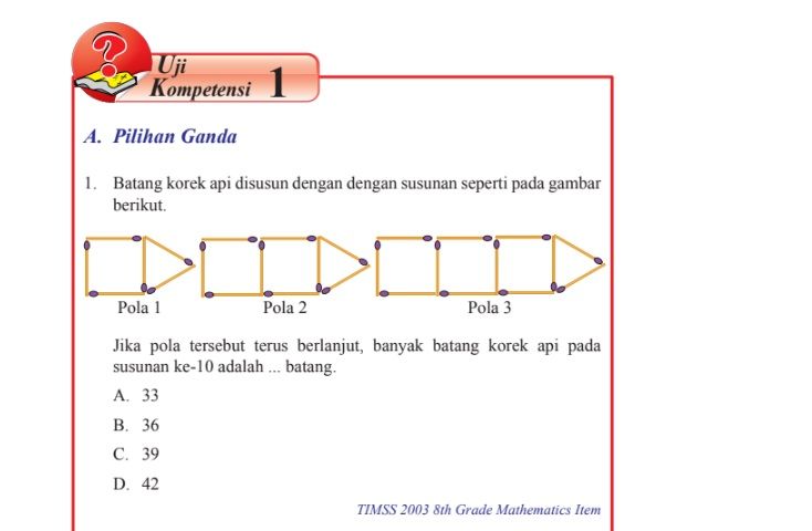 Kunci Jawaban Matematika Kelas 8 Semester 1 Halaman 34 Uji Kompetensi ...