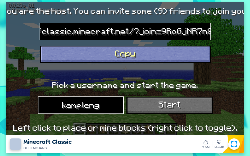 Game Minecraft bisa dimainkan gratis melalui link  https://poki.co.id/