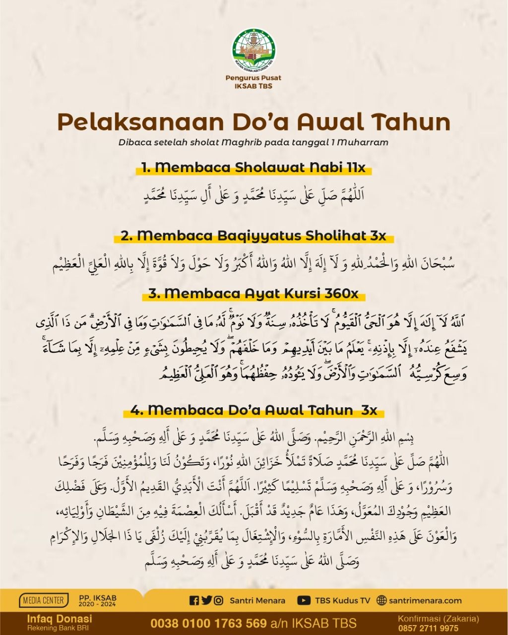 BACAAN Doa Akhir Tahun dan Awal Tahun Hijriyah Simak Download Doa Malam