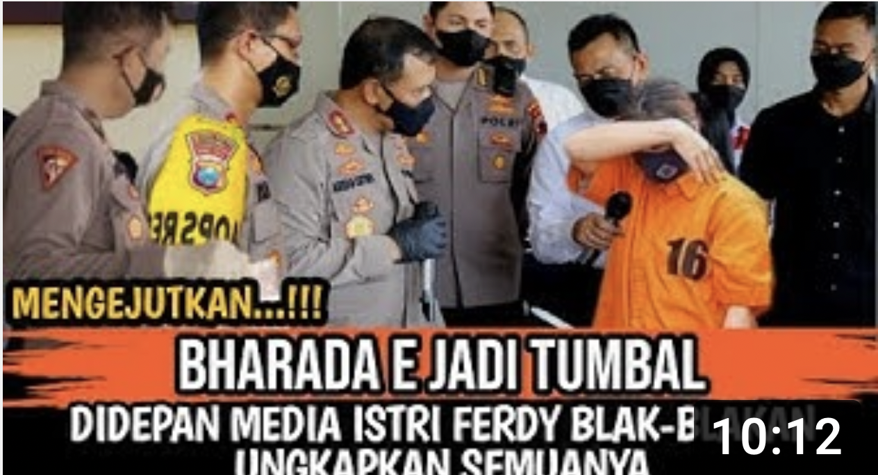 Thumbnail video yang mengatakan Bharada E difitnah istri Irjen Ferdy Sambo dalam kasus Brigadir J