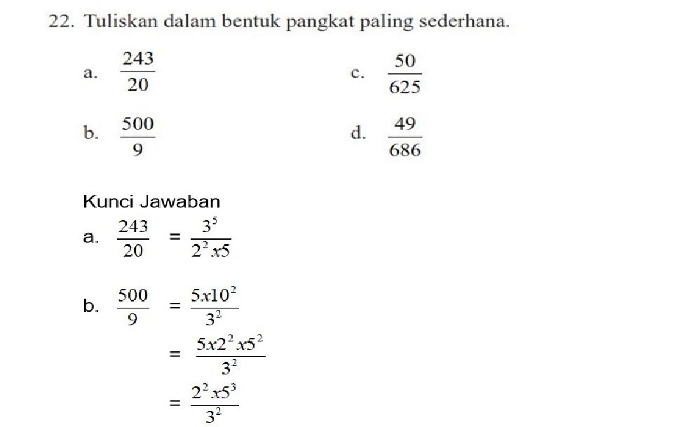 Kunci Jawaban Matematika SMP Kelas 9 Uji Kompetensi 1: Tuliskan Dalam ...