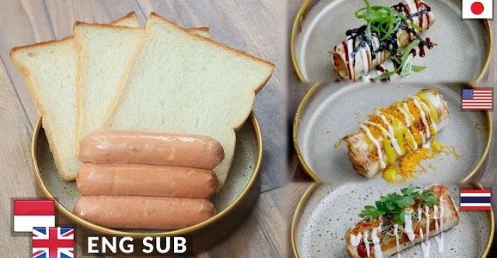 Resep Membuat 'Hot Dog' dengan Tiga Varian, US, Japanese, dan Thai Style / 