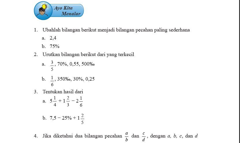 Kunci Jawaban Matematika Kelas 7 Halaman 60, Ayo Kita Menalar Tahun