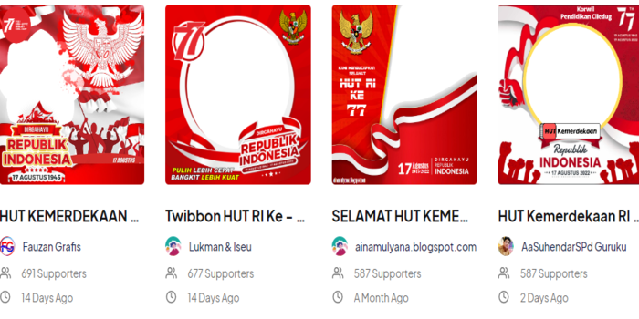 10 Link Twibbon Kemerdekaan 17 Agustus 2022 Gratis, Langsung Masukkan ...