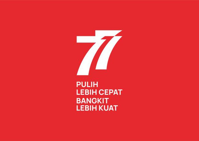 Logo HUT RI ke-77.