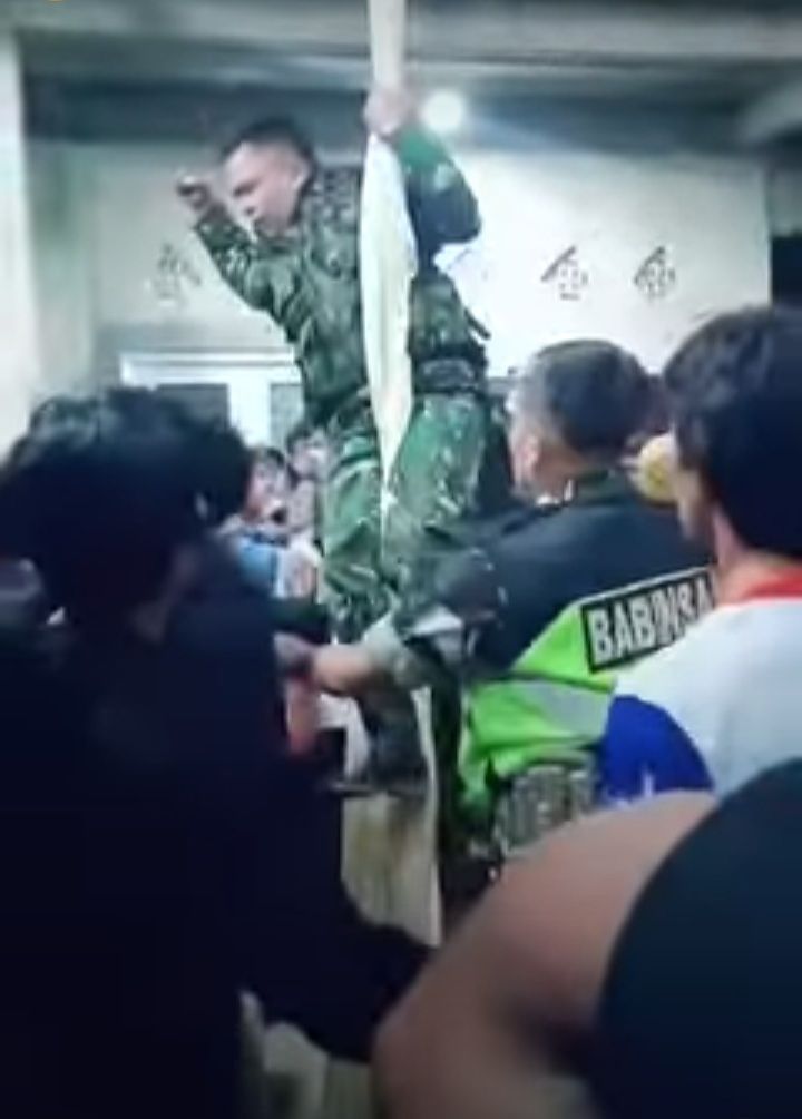 TNI lerai keributan pemuda/ tangkapan layar IG @jakarta.ku