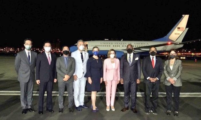 Ketua DPR AS Nancy Pelosi tiba di Taiwan