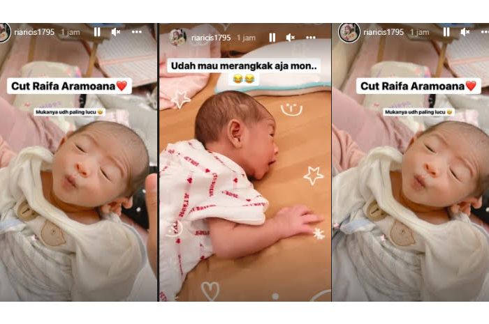Arti makna Cut Raifa Aramoana, nama anak Ria Ricis dan Teuku Ryan yang sebelumnya diketahui si Baby R kini dipanggil Baby Moana.