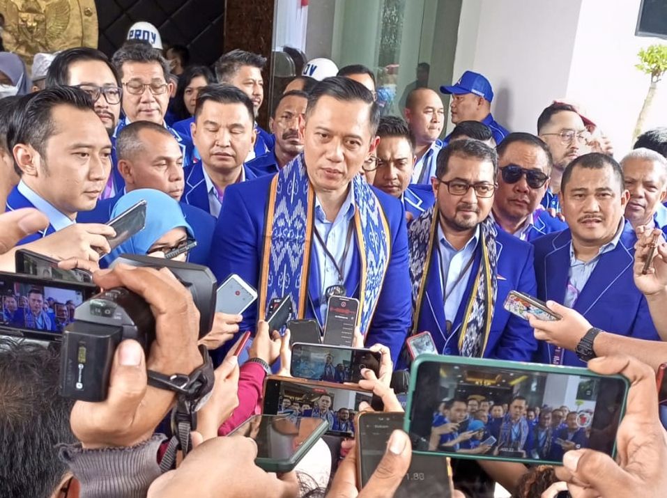 Ketum Partai Demokrat Agus Harimurti Yudhoyono (AHY) di KPU RI, Jumat, 5 Agustus 2022