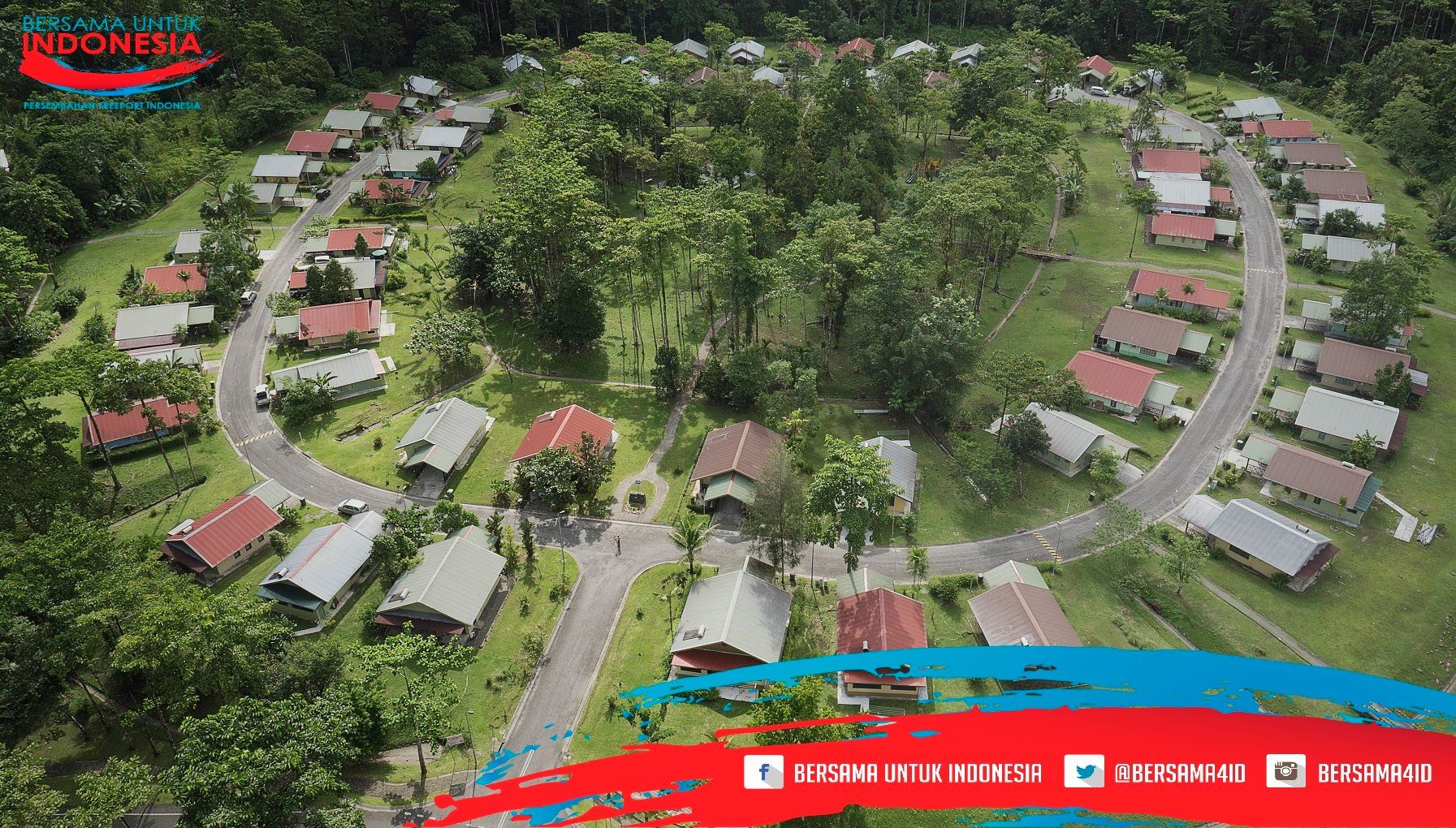  Kuala Kencana, kota modern yg berada di belantara Papua. Secara administratif kota ini termasuk distrik di Kabupaten Mimika, dengan ibukotanya Timika.