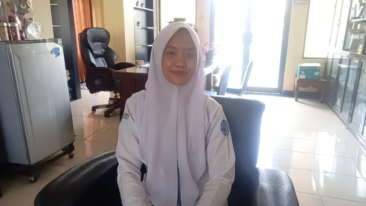 Nadyna Youtana,  Siswi kelas 10  SMA Negeri 1 Cianjur masuk sebagai anggota Paskibraka Nasional 2022.