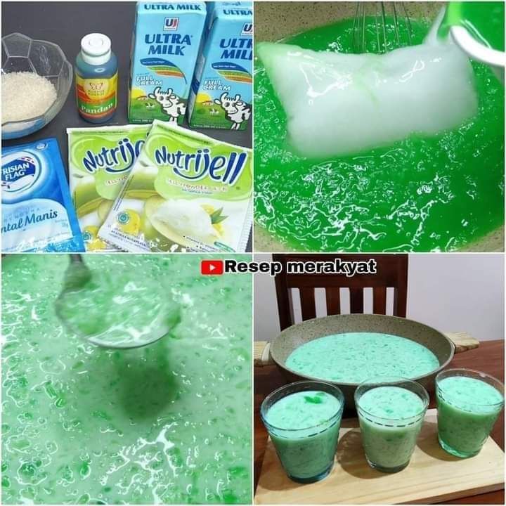 Cara Membuat Es Lumut Nutrijel Cara Membuat Es Lumut Nutrijel