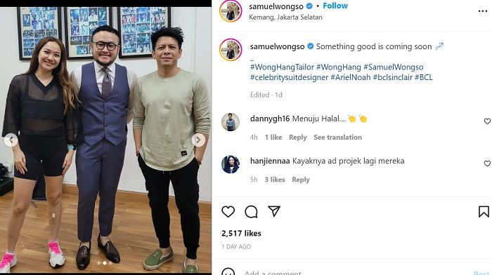 Heboh postingan sang perancang busana bernama Samuel Wongso lewat akun Instagram pribadinya./Instagram.@samuelwongso.