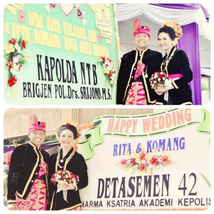 Foto jadul diduga AKP Rita Yuliana dan Komang Yogi Arya Wiguna yang melakukan pernikahan