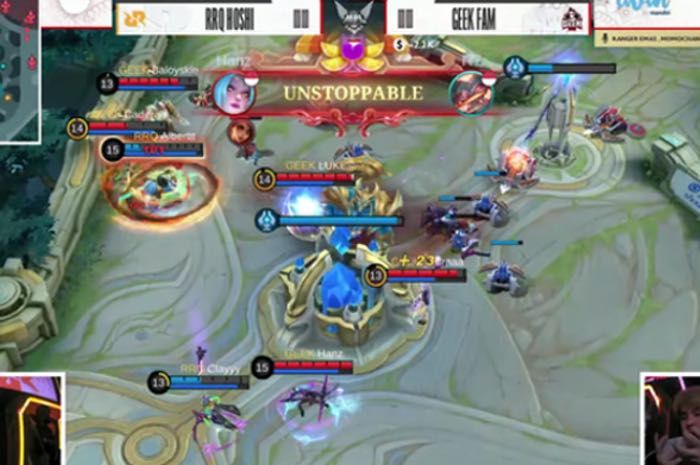 Game 1 antara Geek Fam vs RRQ Hoshi telah berlangsung. Pertandingan di game kali ini dimenangkan oleh Geek Fam.