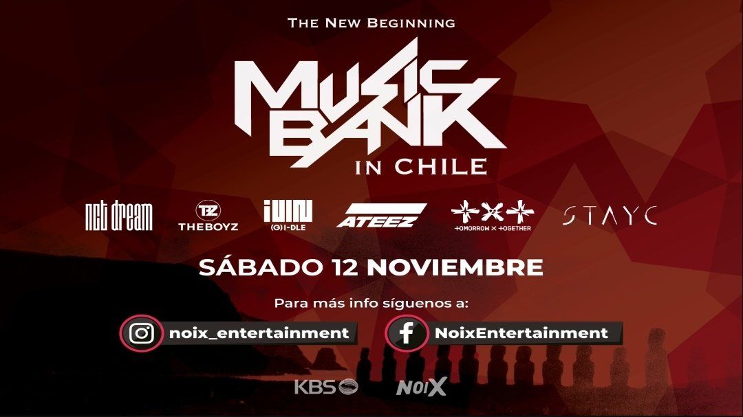 Lineup Music Bank in Chile 2022, Ada NCT DREAM, (G)I-DLE, TXT, ATEEZ, THE BOYZ, hingga STAYC/