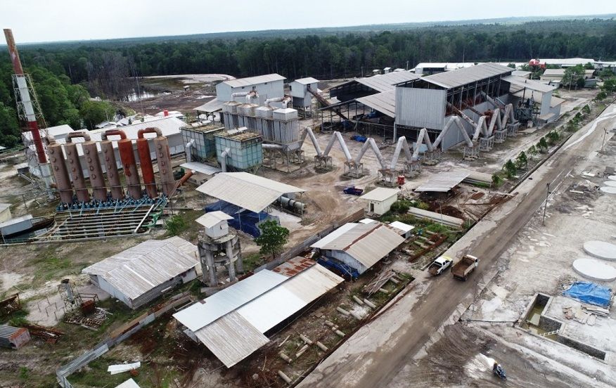 Pabrik smelter PT Kapuas Prima Coal Tbk (ZINC). 