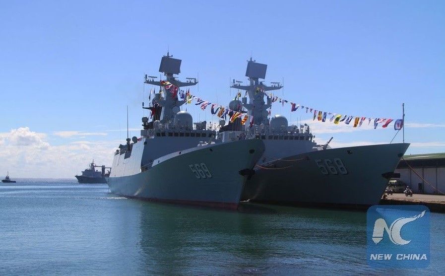 Kapal fregat milik Angkatan Laut China