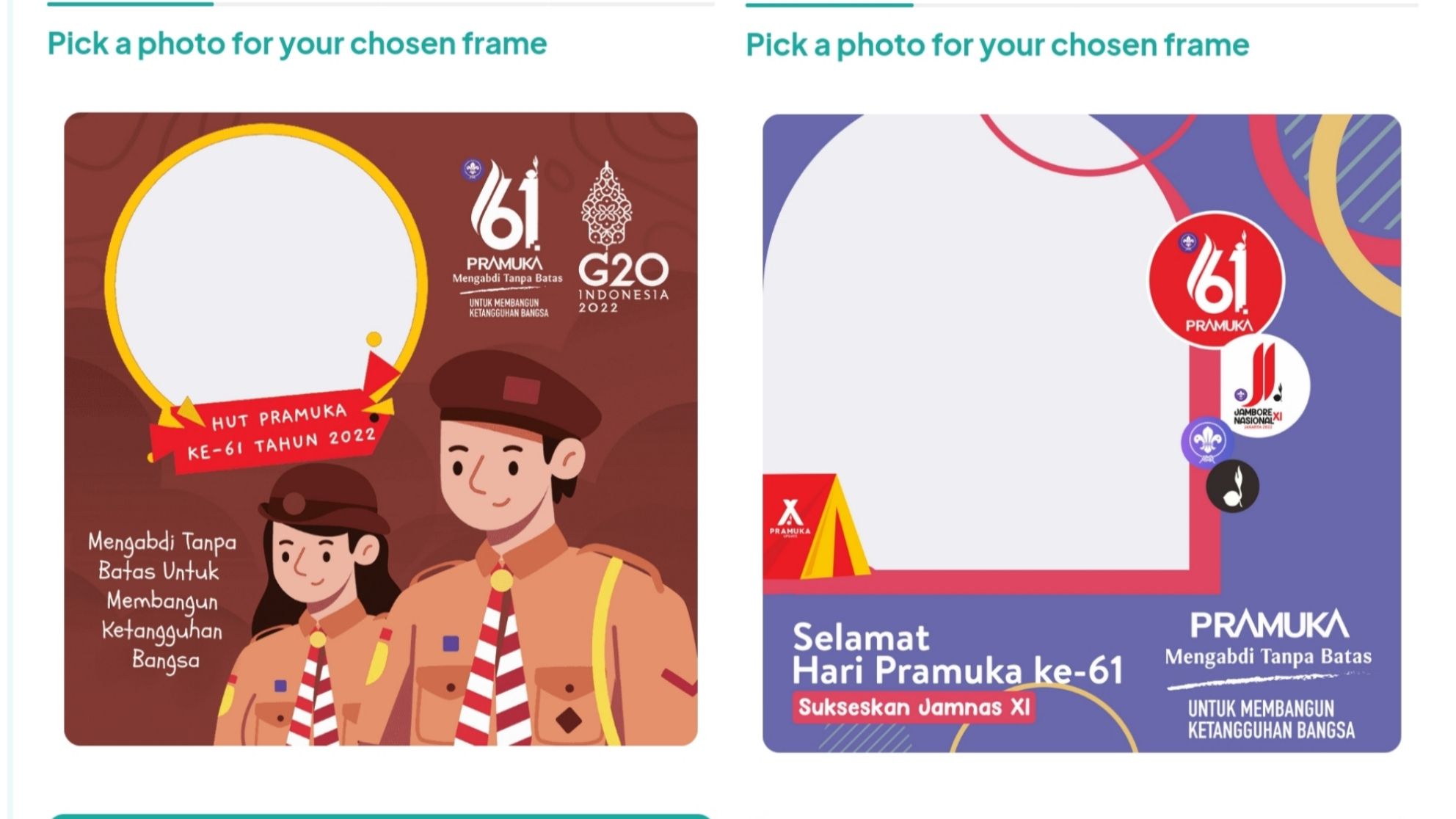 25+ Link Twibbon Hari Pramuka ke-61 Terupdate, Cocok untuk Unggahan 14