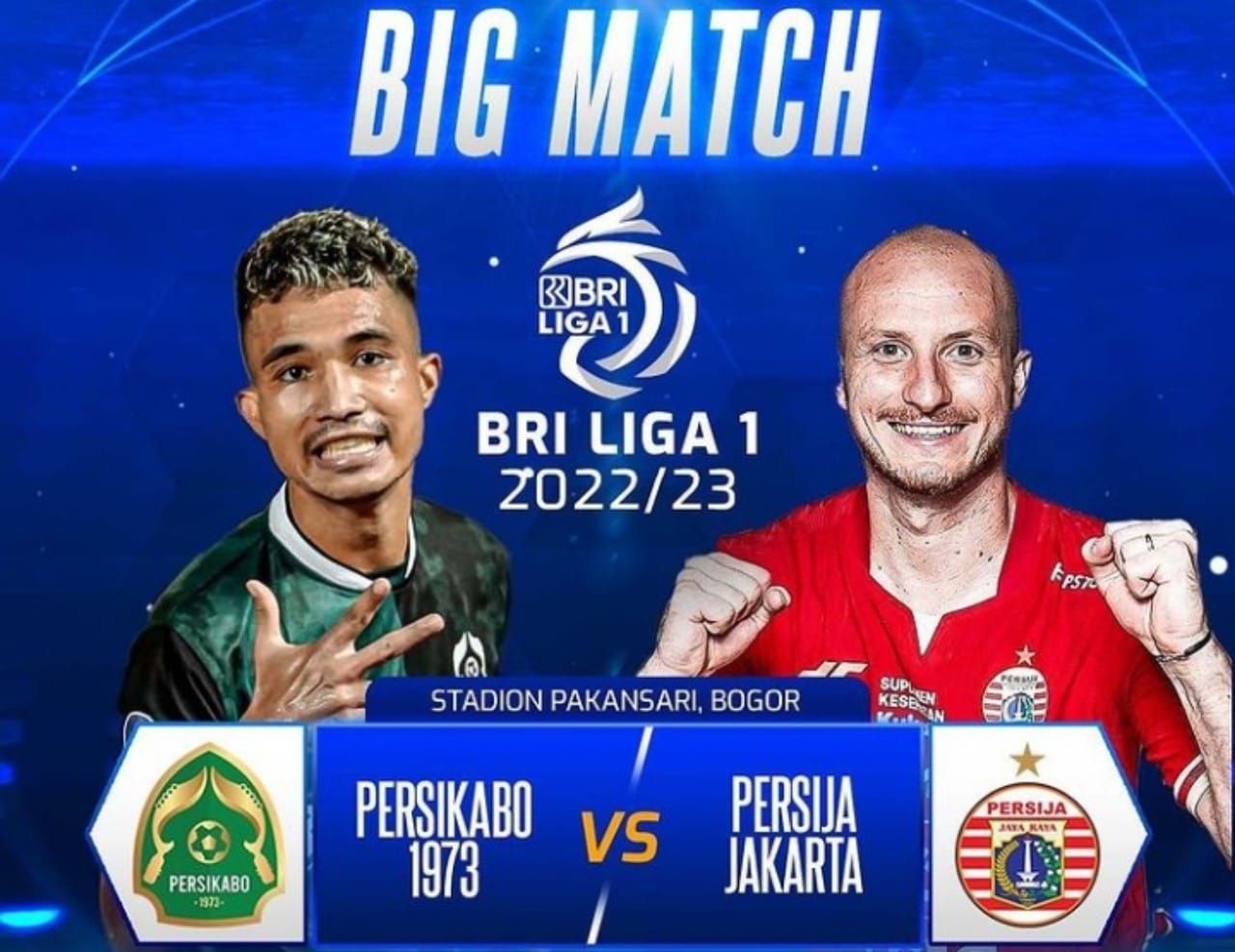 Link live streaming BRI Liga 1 antara Persikabo 1973 vs Persija Jakarta 