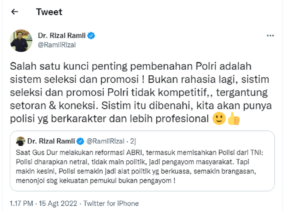 Dr. Rizal Ramli