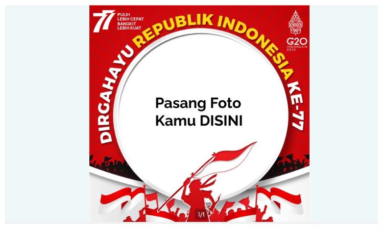 17 Link Twibbon HUT Ke-77 RI Gratis Untuk Memeriahkan Hari Kemerdekaan ...