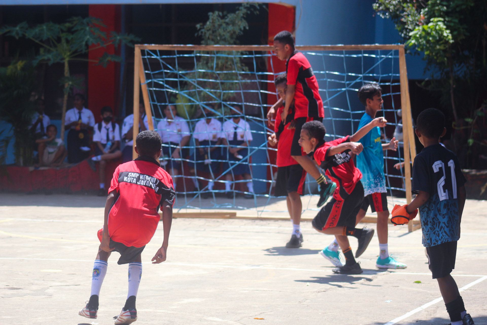 Peserta pertandingan futsal dari siswa SMP N 1 Jayapura dok (PORTAL PAPUA)