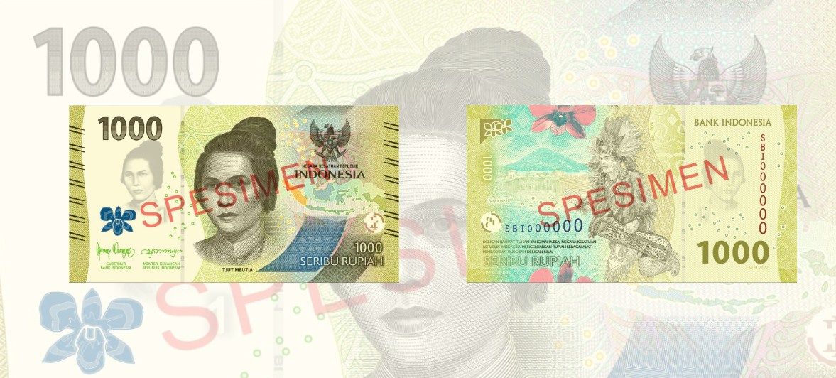 Uang kertas Rp1.000 yang baru