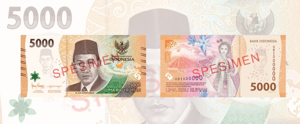 Uang kertas Rp5.000 yang baru