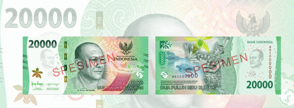 Uang kertas Rp20.000 yang baru