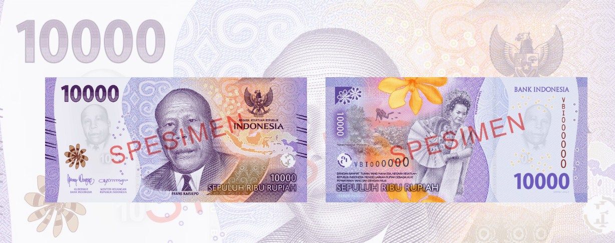 Uang kertas Rp10.000 yang baru