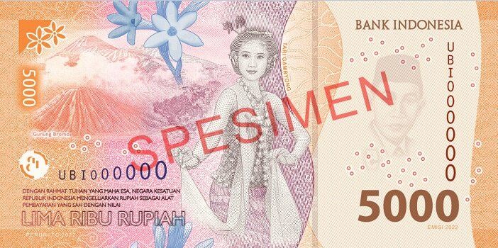 Gambar Uang Baru Rp5.000 bagian belakang