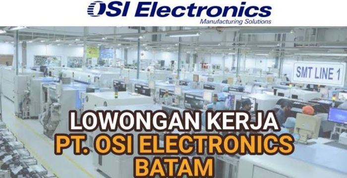 Loker Batam PT OSI Electronics Mencari Karyawan untuk Posisi Buyer