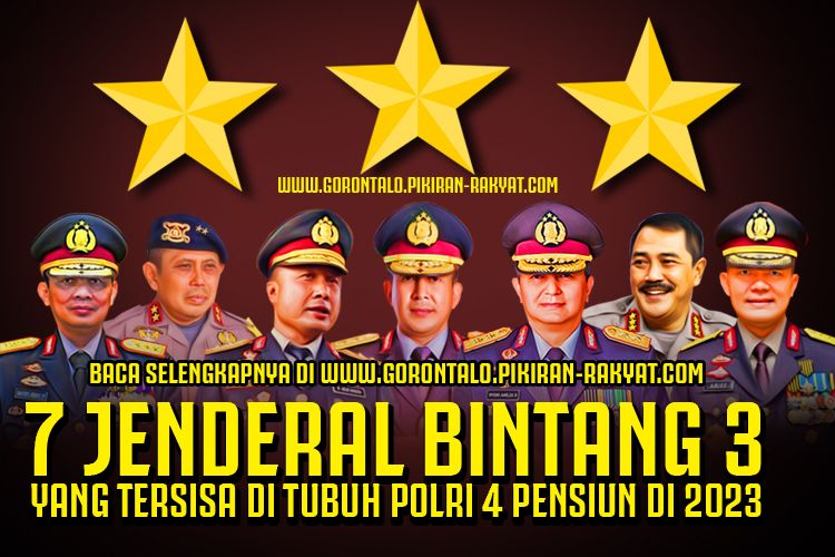 Inilah 7 jenderal bintang tiga yang tersisa di tubuh Polri, 4 diantaranya akan pensiun pada 2023